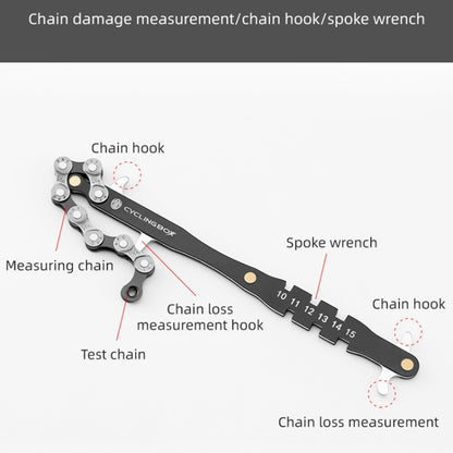 CYCLINGBOX BG-201401 Bicycle Repair Flywheel Disassembly Wrench Mountain Bike Portable Fast Repair Wrench