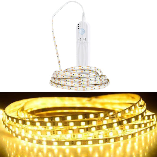 LED Battery Box Light Strip Intelligent Induction Dimming Soft Light Strip Drip Waterproof Cabinet Light Tape, 0.5m, 1m, 2m, 3m
