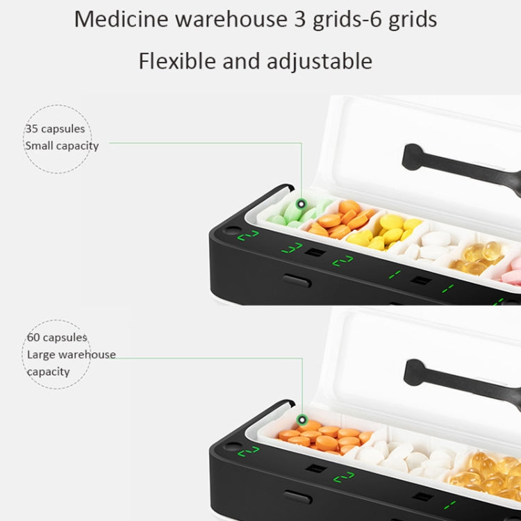 XM-ZY02 Intelligent Electronic Small Pill Box Separate Warehouse To Remind The Elderly To Take Medicine Regularly Portable Pill Box