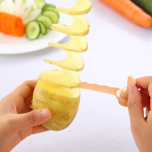 Carrot Spiral Slicer Vegetable Potato Cutter, Carrot Spiral Slicer (Blue)