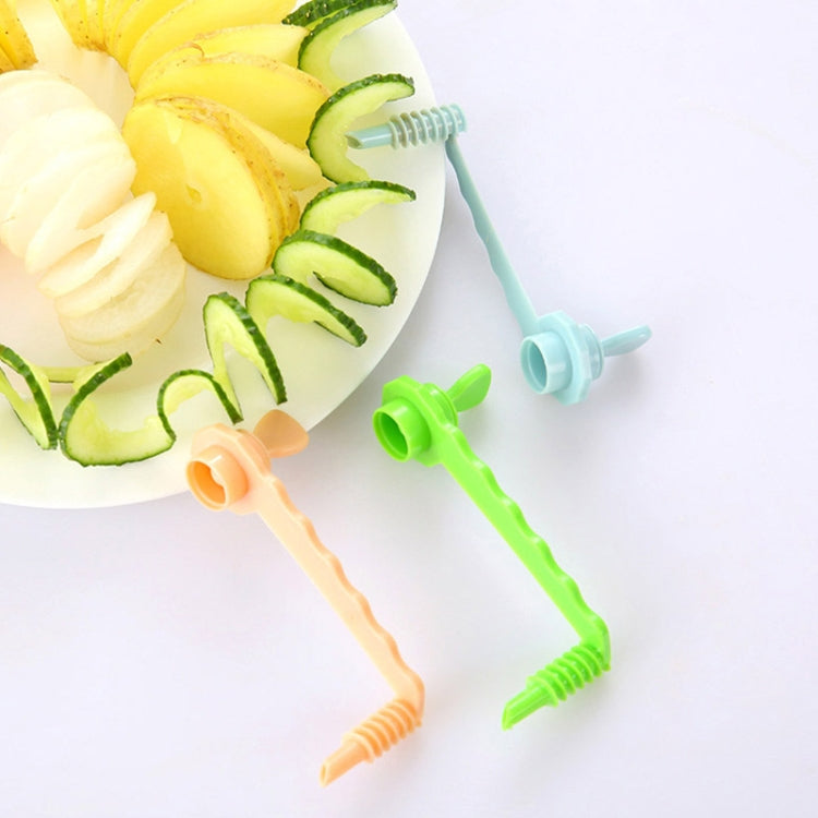 Carrot Spiral Slicer Vegetable Potato Cutter, Carrot Spiral Slicer (Blue)