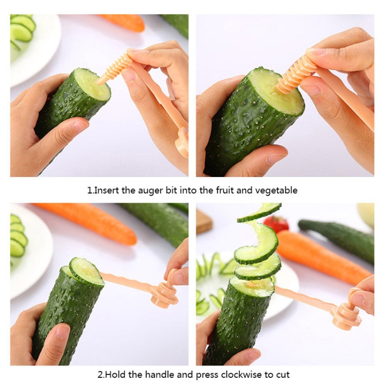 Carrot Spiral Slicer Vegetable Potato Cutter, Carrot Spiral Slicer (Blue)