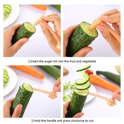 Carrot Spiral Slicer Vegetable Potato Cutter, Carrot Spiral Slicer (Blue)