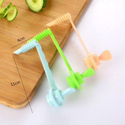 Carrot Spiral Slicer Vegetable Potato Cutter, Carrot Spiral Slicer (Blue)