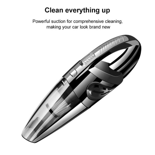Wet And Dry Handheld High-Power Portable Car Vacuum Cleaner, R-6052C Vacuum Cleaner with USB Cable (Black), No-Wired Vacuum Cleaner, US Plug, Handle Vacuum Cleaner, US Plug (Red)
