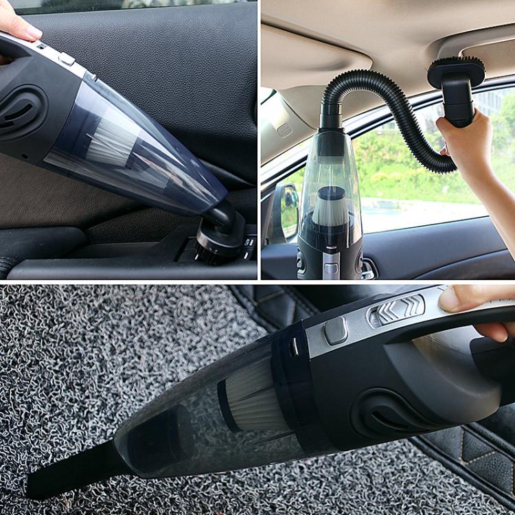 Wet And Dry Handheld High-Power Portable Car Vacuum Cleaner, R-6052C Vacuum Cleaner with USB Cable (Black), No-Wired Vacuum Cleaner, US Plug, Handle Vacuum Cleaner, US Plug (Red)