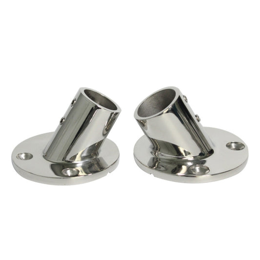 60 Degree Round Pipe Seat 316 Stainless Steel Corrosion-Resistant Marine Tube Seat, 22mm 7/8 inch, 25mm 1 inch