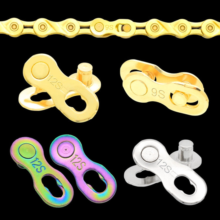 3 Pairs 6/7/8 Speed (Silver) ZH405 Mountain Road Bicycle Chain Magic Buckle Chain Quick Release Buckle