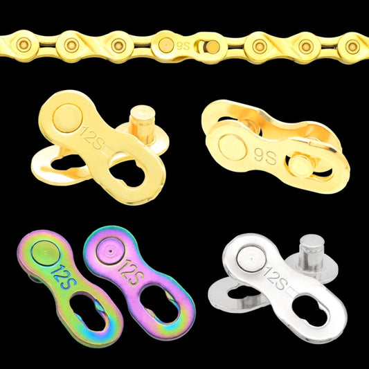3 Pairs 6/7/8 Speed (Silver) ZH405 Mountain Road Bicycle Chain Magic Buckle Chain Quick Release Buckle