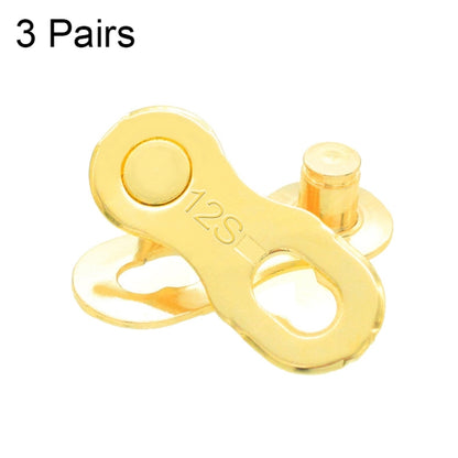3 Pairs 6/7/8 Speed (Silver) ZH405 Mountain Road Bicycle Chain Magic Buckle Chain Quick Release Buckle