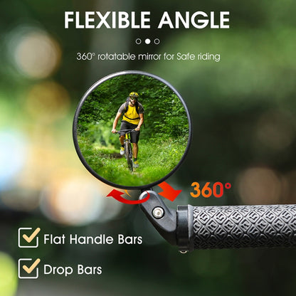 WEST BIKING YP0720032 Bicycle Rear View Mirror Foldable Cycling Mirror