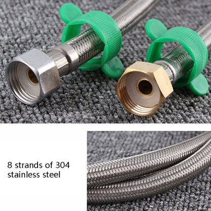 304 Stainless Steel Metal Knitting Hose Toilet Water Heater Hot And Cold Water High Pressure Pipe 4/8 Inch DN15 Connecting Pipe