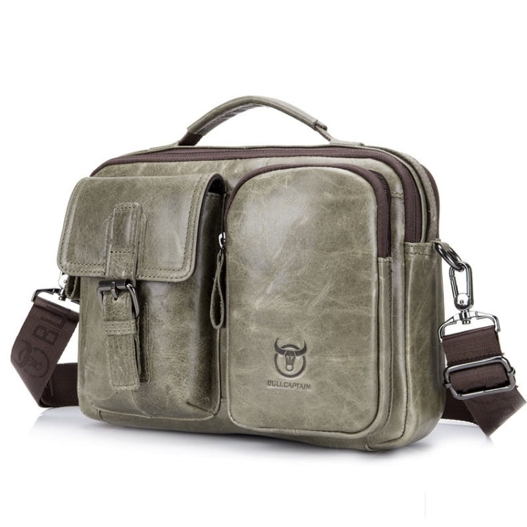 BULL CAPTAIN 036 Men Leather Shoulder Bag Retro First-Layer Cowhide Messenger Bag
