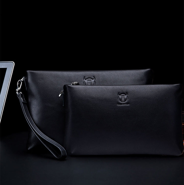 BULL CAPTAIN 446 Large-capacity Soft and Wear-resistant Leather Clutch Bag Business Wallet, Size:, S, L