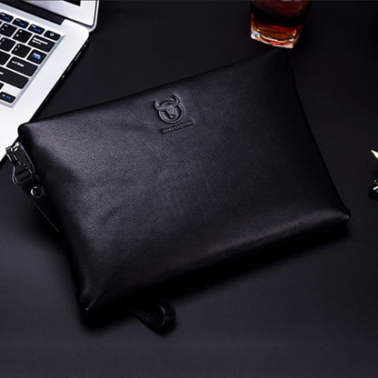 BULL CAPTAIN 446 Large-capacity Soft and Wear-resistant Leather Clutch Bag Business Wallet, Size:, S, L