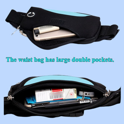 Outdoor Sports Waist Bag Anti-Lost Mobile Phone Bag Running Riding Multifunctional Water Bottle Bag, Purple, Black, Sky Blue, Dark Blue, Red