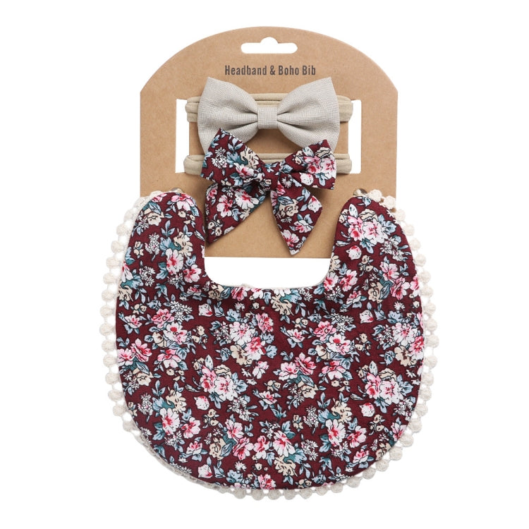 Baby Linen Cotton Printed Double-sided Saliva Towel Headband Set, DP021-1, DP021-2, DP021-3, DP021-4, DP021-5, DP021-6, DP021-7, DP021-13, DP021-9, DP021-10, DP021-11, DP021-12