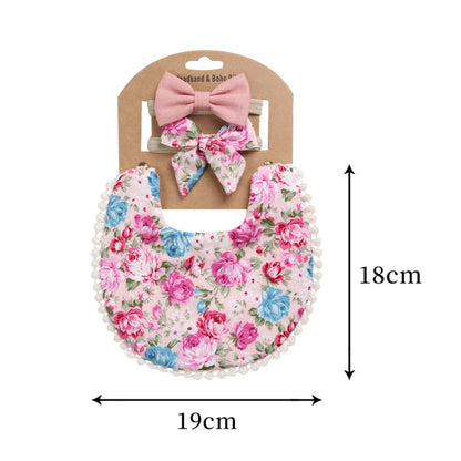 Baby Linen Cotton Printed Double-sided Saliva Towel Headband Set, DP021-1, DP021-2, DP021-3, DP021-4, DP021-5, DP021-6, DP021-7, DP021-13, DP021-9, DP021-10, DP021-11, DP021-12