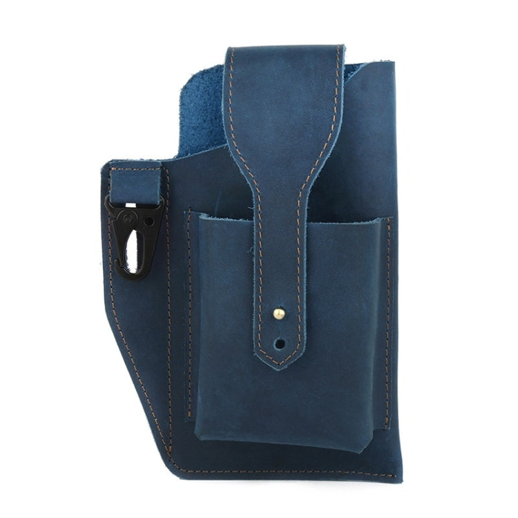 6543 Men Retro Sports Mobile Phone Belt Bag Waist Bag, Black, Coffee, Brown, Blue
