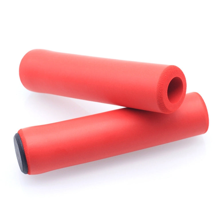 4 Pairs Mountain Folding Bicycle Silicone Foaming Sponge Handle Cover Rubber Shock Absorbing Anti-Slip Handle Set