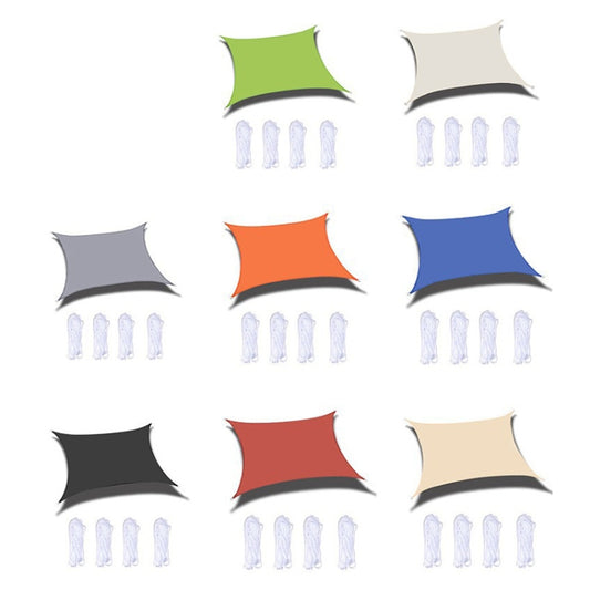 Outdoor Garden Sunshade Sail Waterproof Anti-UV Canopy, Size: 5m x 5m