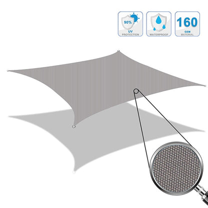 Outdoor Garden Sunshade Sail Waterproof Anti-UV Canopy, Size: 5m x 5m