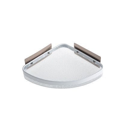 Bathroom Toilets Wall-Mounted Shelves Punch-Free Kitchen Wall-Mounted Storage Racks, Black, White