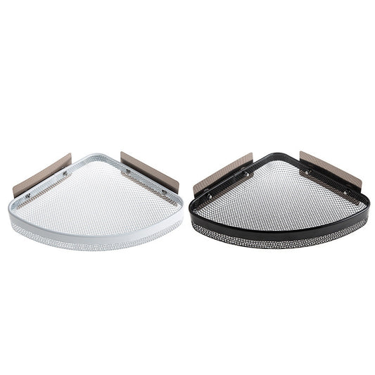 Bathroom Toilets Wall-Mounted Shelves Punch-Free Kitchen Wall-Mounted Storage Racks, Black, White