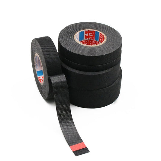 Automotive Wiring Harness Flannel Tape High Temperature Resistant And Waterproof Wire And Cable Insulation Tape, Size: 9mm x 15m, 9mm x 15m, 15mm x 15m, 19mm x 15m, 25mm x 15m, 32mm x 15m, 9mm x 25m, 15mm x 25m, 19mm x 25m, 25mm x 25m