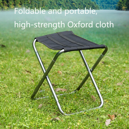 Outdoor Portable Camping Folding Chair 7075 Aluminum Alloy Fishing Barbecue Stool, Size: 24.5x22.5x27cm, Camping Folding Chair (Silver Gray), Camping Folding Chair (Gold), Camping Folding Chair (Red), Camping Folding Chair (Blue)