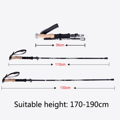 TUOBEIS TBS-006 Trekking Pole Ultra-Light Folding Trekking Mountain Climbing Crutch