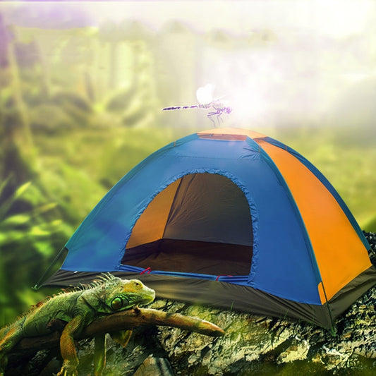 T015 Outdoor Camping Single-Layer Tent Camping Beach Tour Tent, Random Color Delivery