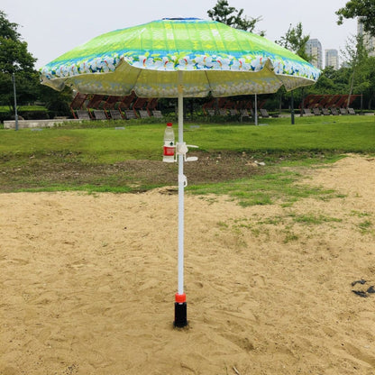 32mm Pipe Diameter Outdoor Beach Sun Umbrella Accessories Large Plastic Portable Spiral Ground Plug