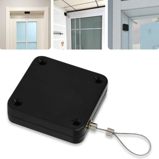 P093 Automatic Doorkeeper Telescher Door Closer Sliding Door Anti-Theft Box, Specification:, 2nd Generation Black All Glue 500g 1m, 2nd Generation White All Glue 500g 1m, 2nd Generation Black All Glue 800g 1m, 2nd Generation White All Glue 800g 1m�����...