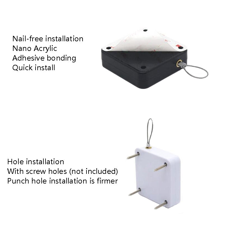 P093 Automatic Doorkeeper Telescher Door Closer Sliding Door Anti-Theft Box, Specification:, 2nd Generation Black All Glue 500g 1m, 2nd Generation White All Glue 500g 1m, 2nd Generation Black All Glue 800g 1m, 2nd Generation White All Glue 800g 1m�����...