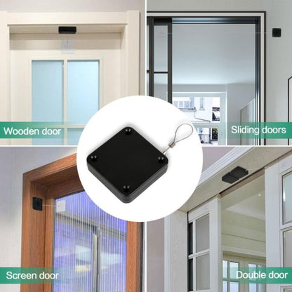 P093 Automatic Doorkeeper Telescher Door Closer Sliding Door Anti-Theft Box, Specification:, 2nd Generation Black All Glue 500g 1m, 2nd Generation White All Glue 500g 1m, 2nd Generation Black All Glue 800g 1m, 2nd Generation White All Glue 800g 1m�����...