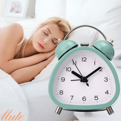 ساعة منبه رقمية معدنية للطلاب مع إضاءة، أحمر، أخضر، أسود