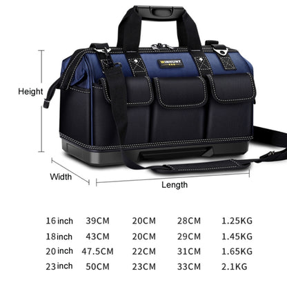 WINHUNT Multi-Function Hardware Repair Tool Canvas Bag, Plastic Bottom 20 inch, Simple Upgrade 16 inch, Simple Upgrade 18 inch, Simple Upgrade 20 inch, Simple Upgrade 23 inch