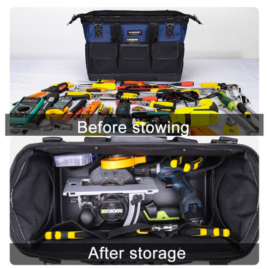WINHUNT Multi-Function Hardware Repair Tool Canvas Bag, Plastic Bottom 20 inch, Simple Upgrade 16 inch, Simple Upgrade 18 inch, Simple Upgrade 20 inch, Simple Upgrade 23 inch