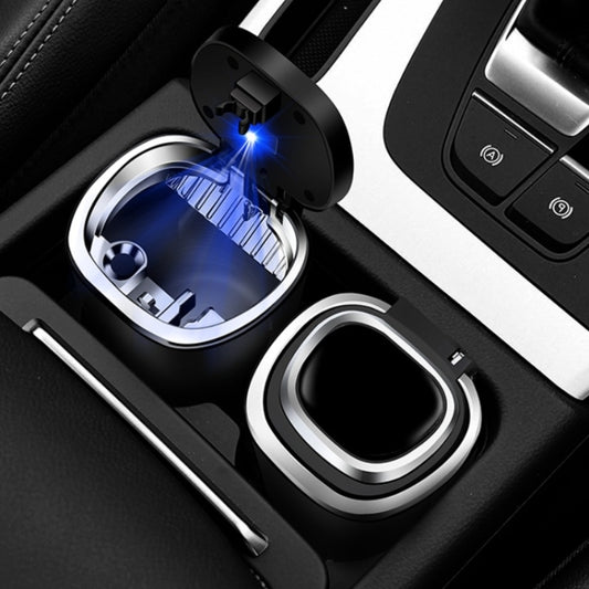 2 PCS  Car Ashtray With Cover Hanging Invisible With LED Light Car Ashtray, 2 PCS Car Ashtray