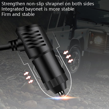 F558 With USB Mobile Phone Charging Car Fan 12/24V Car Truck Double Shaking Head Fan, Double Head 12V, Double Head 24V