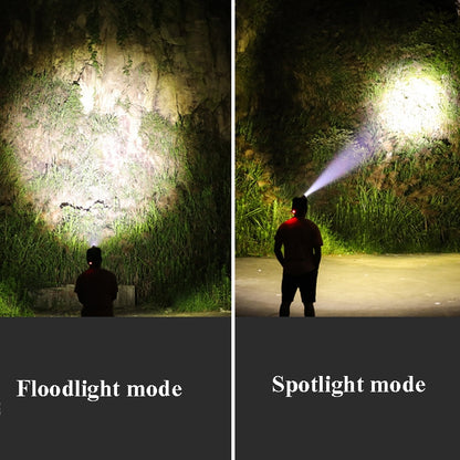 Lamp Beads Headlight USB Rechargeable Zoom Outdoor Strong Headlight