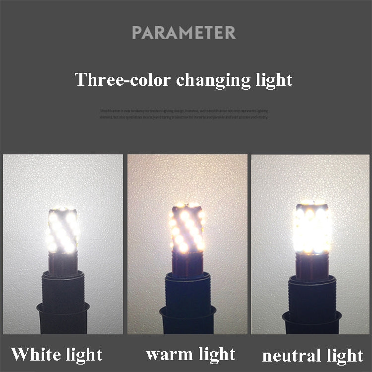 3 PCS No Flicker Corn Light Candle Bulb Screw Bulb, 12W-E14  Warm Light  Home Style, 12W-E14  Three-color Light Home Style, 12W-E14  Neutral Light Home Style, 12W-E14  Warm Light Engineering, 12W-E14  Three-color Light Engineering����������������������...