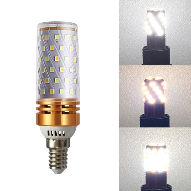 3 PCS No Flicker Corn Light Candle Bulb Screw Bulb, 12W-E14  Warm Light  Home Style, 12W-E14  Three-color Light Home Style, 12W-E14  Neutral Light Home Style, 12W-E14  Warm Light Engineering, 12W-E14  Three-color Light Engineering����������������������...