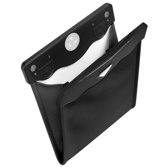 Car Trash Can Storage Bag Hanging Paste With LED Light Garbage Bag, Paste Black, Paste Brown, Paste Beige, Paste Red