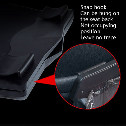 Car Trash Can Car Chair Back Hanging Storage Box Hidden Folding Storage Bag With LED Light, Black, Mocha Brown, Beige, Red