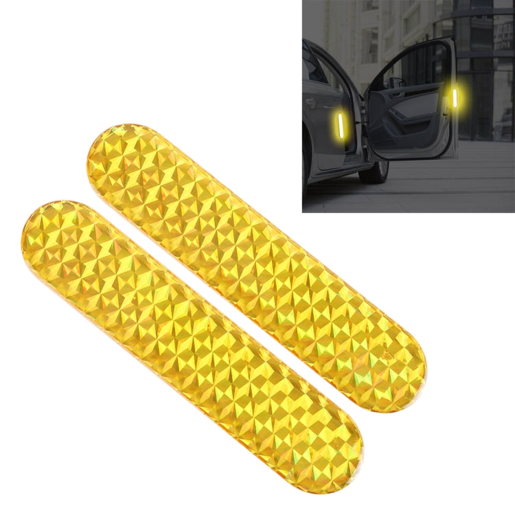 10 Sets High-brightness Laser Reflective Strip Warning Tape Decal Car Reflective Stickers Safety Mark, Red, Green, Blue, Yellow