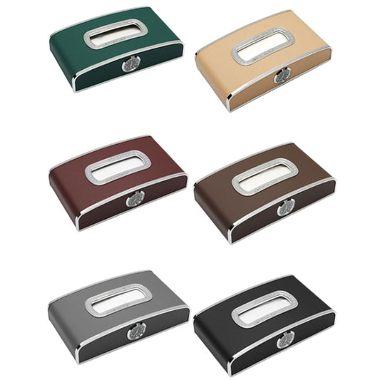 Car Clock Tissue Box Multi-Function Vehicle Instrument Table Paper Towel Box, Style:, Clock+Parking Card (Green), Clock+Parking Card (Ivory), Clock+Parking Card (Agate), Clock+Parking Card (Black), Clock+Parking Card (Gray)�����������������������������...