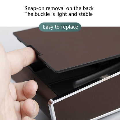 Car Clock Tissue Box Multi-Function Vehicle Instrument Table Paper Towel Box, Style:, Clock+Parking Card (Green), Clock+Parking Card (Ivory), Clock+Parking Card (Agate), Clock+Parking Card (Black), Clock+Parking Card (Gray)�����������������������������...