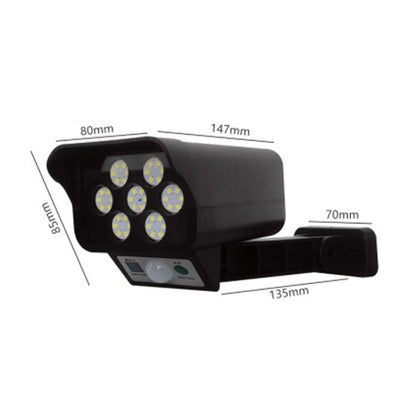 Solar Sensor LED Wall Light Simulation Surveillance Camera Glare Anti-Thief Street Lamp, Style: